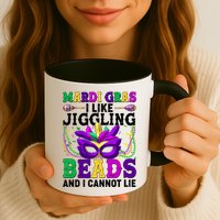 Funny Mardi Gras I Like Jiggling Beads And I Cannot Lie Mug