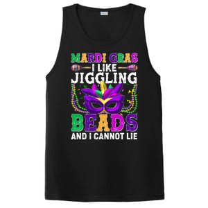 Funny Mardi Gras I Like Jiggling Beads And I Cannot Lie PosiCharge Competitor Tank