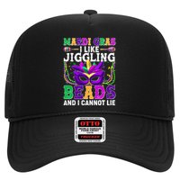 Funny Mardi Gras I Like Jiggling Beads And I Cannot Lie Trucker Hat