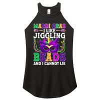 Funny Mardi Gras I Like Jiggling Beads And I Cannot Lie Women's Perfect Tri Rocker Tank