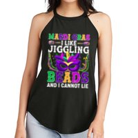 Funny Mardi Gras I Like Jiggling Beads And I Cannot Lie Women's Perfect Tri Rocker Tank