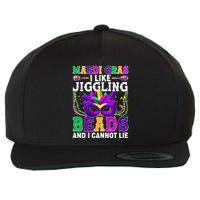 Funny Mardi Gras I Like Jiggling Beads And I Cannot Lie Wool Snapback Cap