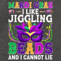 Funny Mardi Gras I Like Jiggling Beads And I Cannot Lie Vector Backpack