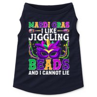 Funny Mardi Gras I Like Jiggling Beads And I Cannot Lie Doggie Tank