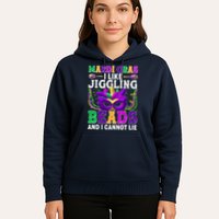 Funny Mardi Gras I Like Jiggling Beads And I Cannot Lie Hoodie