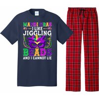 Funny Mardi Gras I Like Jiggling Beads And I Cannot Lie Pajama Set