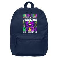 Funny Mardi Gras I Like Jiggling Beads And I Cannot Lie 16 in Basic Backpack