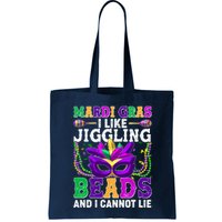 Funny Mardi Gras I Like Jiggling Beads And I Cannot Lie Bag