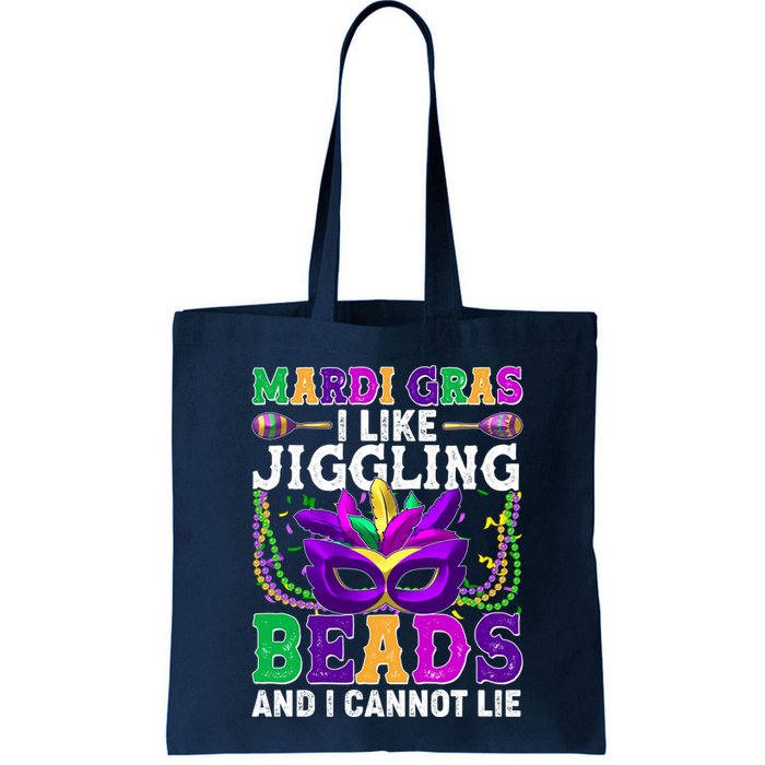 Funny Mardi Gras I Like Jiggling Beads And I Cannot Lie Bag