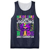 Funny Mardi Gras I Like Jiggling Beads And I Cannot Lie Mesh Reversible Basketball Jersey Tank