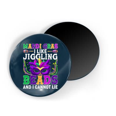 Funny Mardi Gras I Like Jiggling Beads And I Cannot Lie Magnet