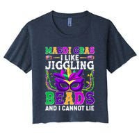 Funny Mardi Gras I Like Jiggling Beads And I Cannot Lie Crop Top