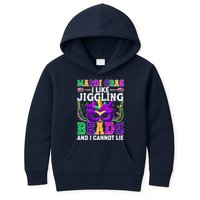 Funny Mardi Gras I Like Jiggling Beads And I Cannot Lie Kids Hoodie