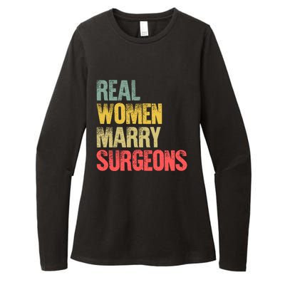 Funny Marriage Gift Real Marry Surgeons Bride Cute Gift Womens CVC Long Sleeve Shirt