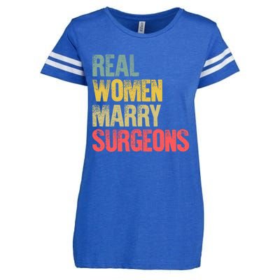 Funny Marriage Gift Real Marry Surgeons Bride Cute Gift Enza Ladies Jersey Football T-Shirt