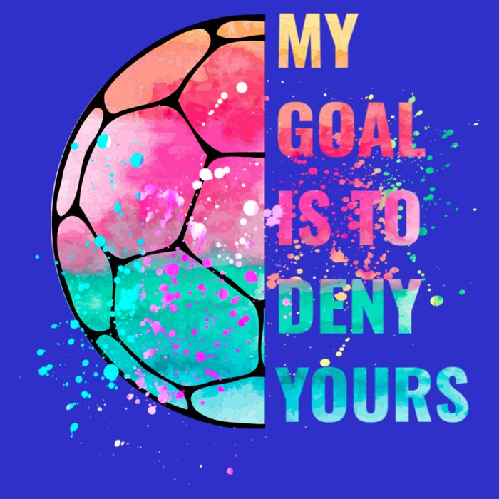 Funny My Goal Is To Deny Yours Soccer Goalie Defender Gift 16 in Basic Backpack