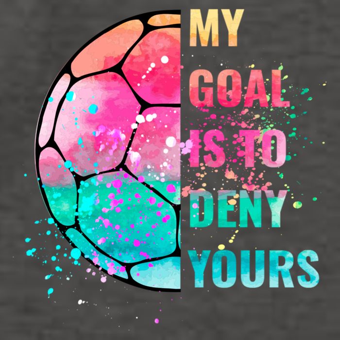 Funny My Goal Is To Deny Yours Soccer Goalie Defender Gift Vector Backpack
