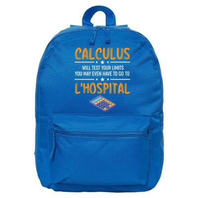 Funny Math Gift Calculus Will Test Your Limits Meaningful Gift 16 in Basic Backpack