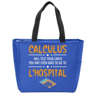 Funny Math Gift Calculus Will Test Your Limits Meaningful Gift Zip Tote Bag