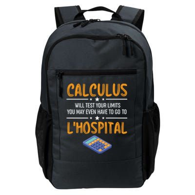 Funny Math Gift Calculus Will Test Your Limits Meaningful Gift Daily Commute Backpack