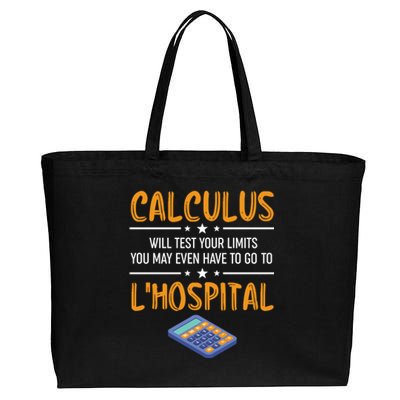 Funny Math Gift Calculus Will Test Your Limits Meaningful Gift Cotton Canvas Jumbo Tote