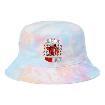 Funny Mardi Gras Whos Your Crawdaddy Crawfish Jester Beads Tie Dye Newport Bucket Hat