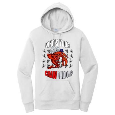 Funny Mardi Gras Whos Your Crawdaddy Crawfish Jester Beads Women's Pullover Hoodie