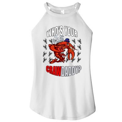 Funny Mardi Gras Whos Your Crawdaddy Crawfish Jester Beads Women's Perfect Tri Rocker Tank