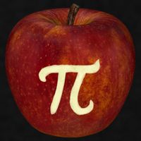 Funny Math Geek Apple Pie Pi Day Gift Ladies PosiCharge Tri-Blend Wicking Tank