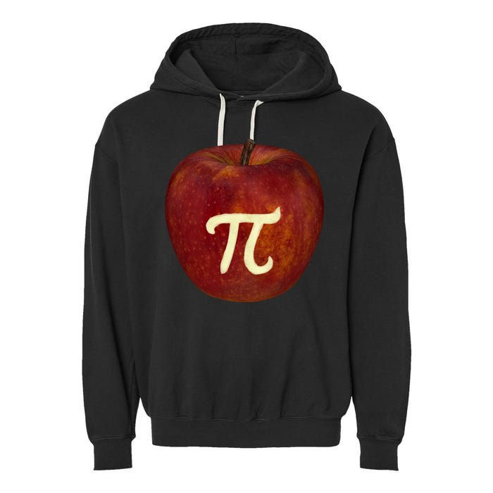 Funny Math Geek Apple Pie Pi Day Gift Garment-Dyed Fleece Hoodie