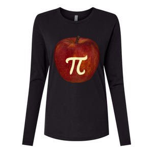 Funny Math Geek Apple Pie Pi Day Gift Womens Cotton Relaxed Long Sleeve T-Shirt