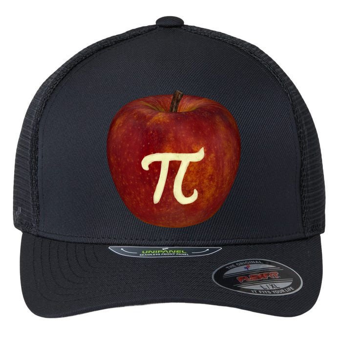 Funny Math Geek Apple Pie Pi Day Gift Flexfit Unipanel Trucker Cap