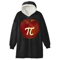 Funny Math Geek Apple Pie Pi Day Gift Hooded Wearable Blanket