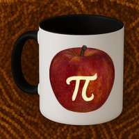 Funny Math Geek Apple Pie Pi Day Gift Mug