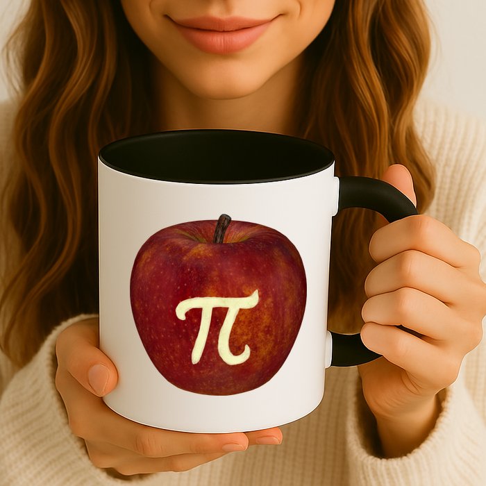 Funny Math Geek Apple Pie Pi Day Gift Mug