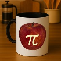 Funny Math Geek Apple Pie Pi Day Gift Mug