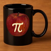 Funny Math Geek Apple Pie Pi Day Gift 11oz C Handle Ceramic Mug