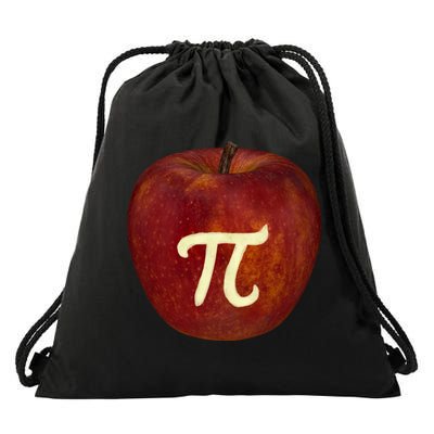 Funny Math Geek Apple Pie Pi Day Gift Drawstring Bag