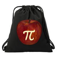 Funny Math Geek Apple Pie Pi Day Gift Drawstring Bag