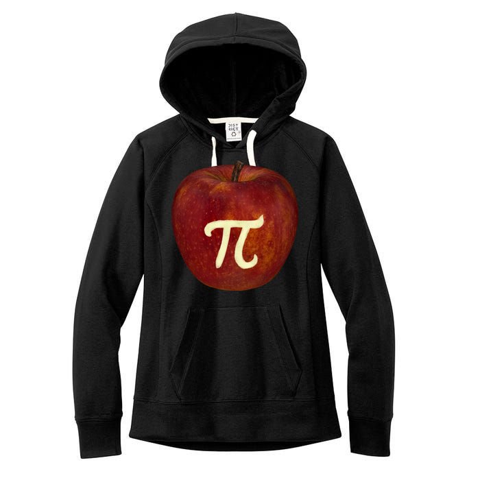 Funny Math Geek Apple Pie Pi Day Gift Women's Fleece Hoodie