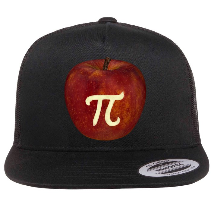 Funny Math Geek Apple Pie Pi Day Gift Flatbill Hat