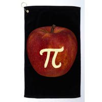 Funny Math Geek Apple Pie Pi Day Gift Golf Towel