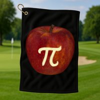 Funny Math Geek Apple Pie Pi Day Gift Golf Towel