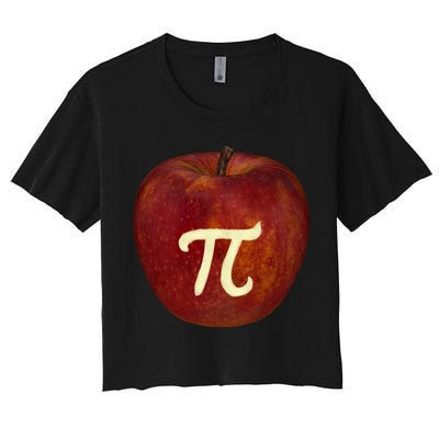 Funny Math Geek Apple Pie Pi Day Gift Crop Top