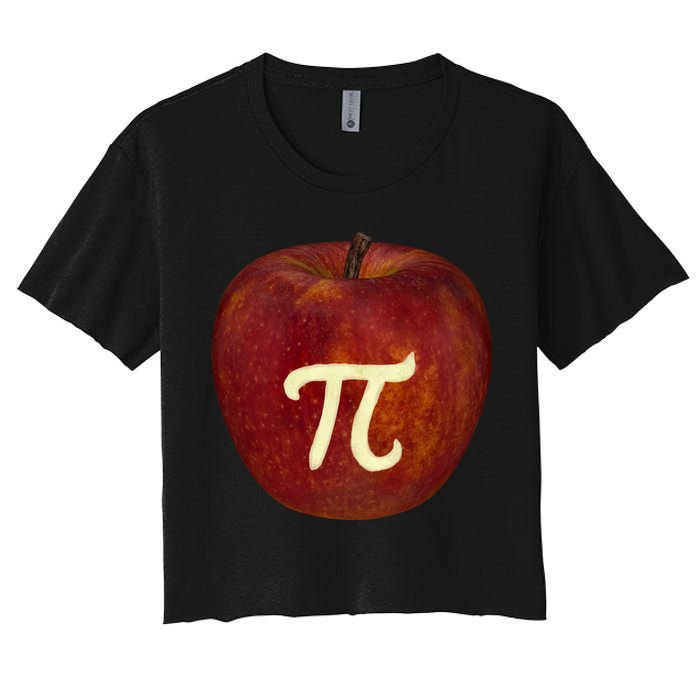 Funny Math Geek Apple Pie Pi Day Gift Crop Top