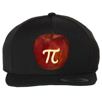 Funny Math Geek Apple Pie Pi Day Gift Wool Snapback Cap