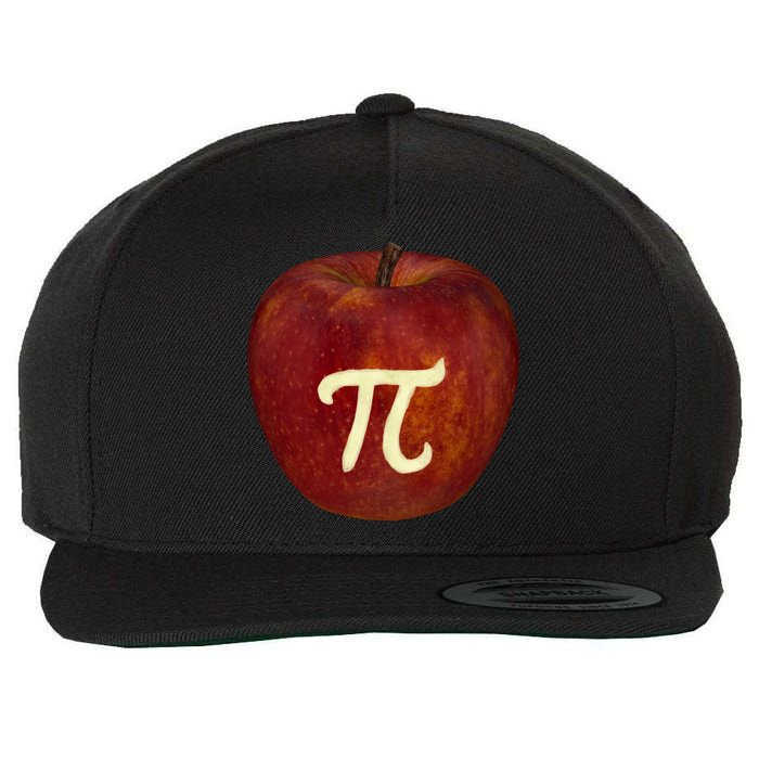 Funny Math Geek Apple Pie Pi Day Gift Wool Snapback Cap