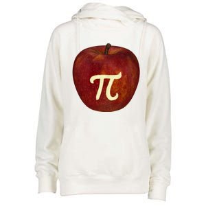 Funny Math Geek Apple Pie Pi Day Gift Womens Funnel Neck Pullover Hood