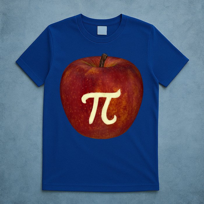 Funny Math Geek Apple Pie Pi Day Gift T-Shirt