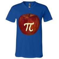 Funny Math Geek Apple Pie Pi Day Gift V-Neck T-Shirt